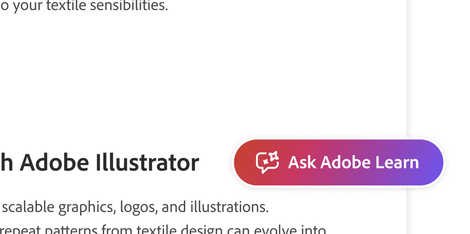Floating action button for asking questions