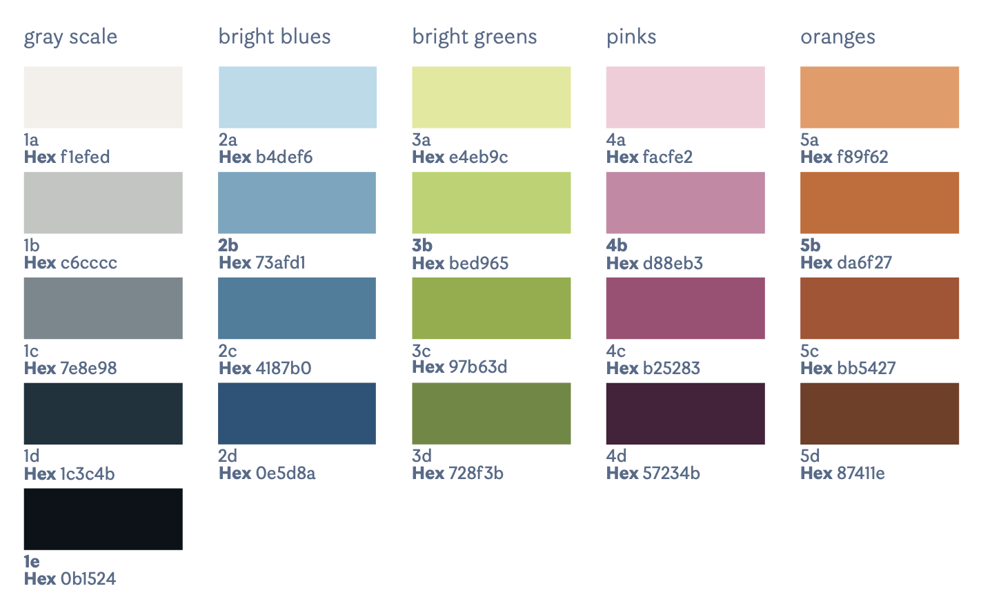 Extended color palette