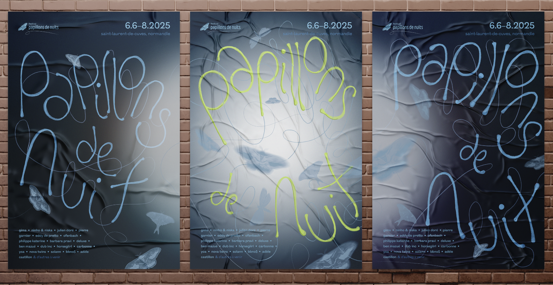 Graphic design work featuring typography and layout design