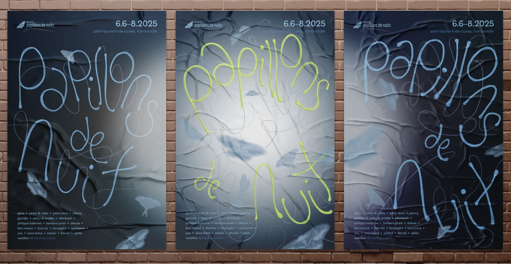Graphic design work featuring typography and layout design