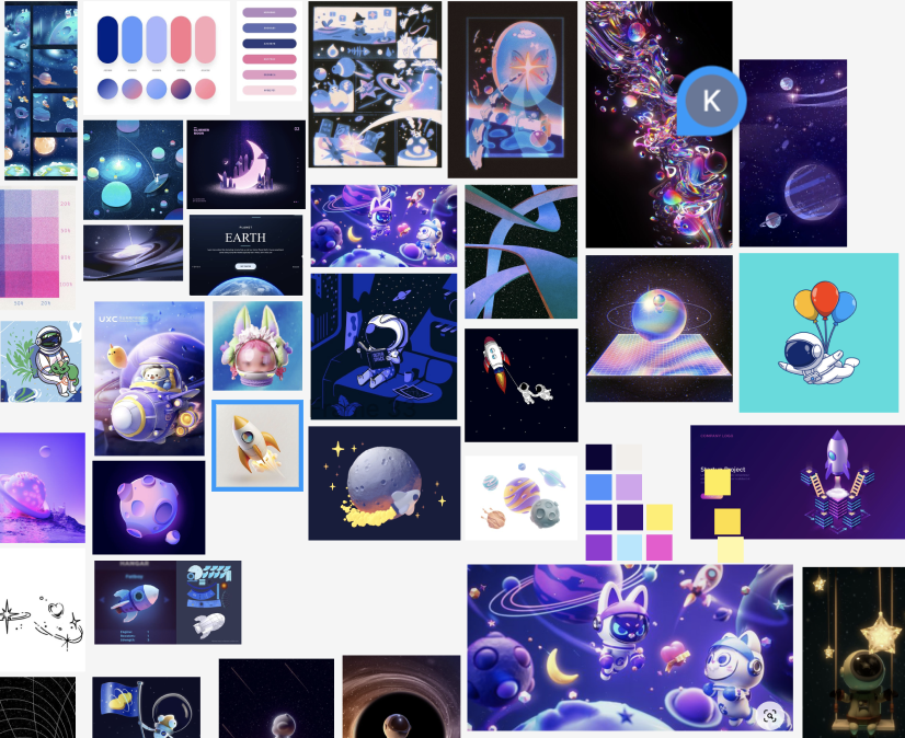 space moodboard